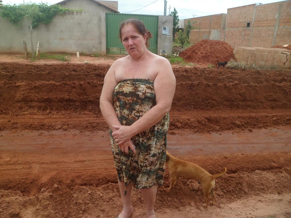 O drama de uma mulher doente e sem casa