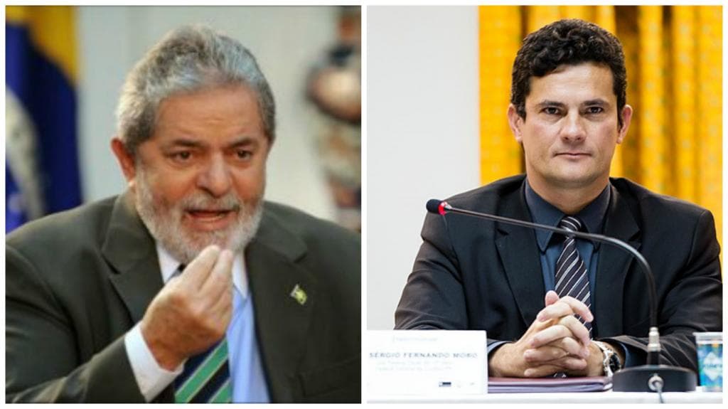O juiz Moro e o ex-presidente Lula são criticados no STF