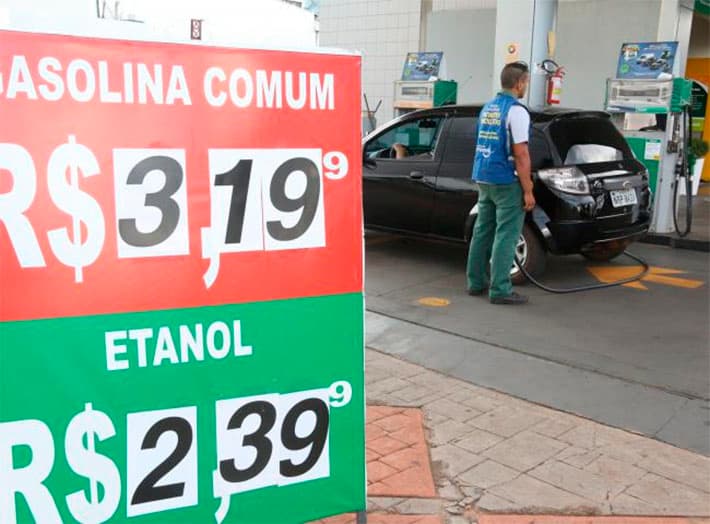 Gasolina em Campo Grande R$ 3,19 o litro
