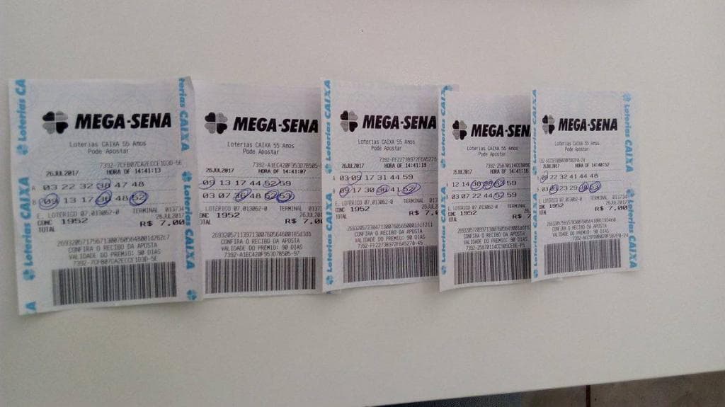 Apostador de Costa Rica faz 5 ternos na Mega Sena