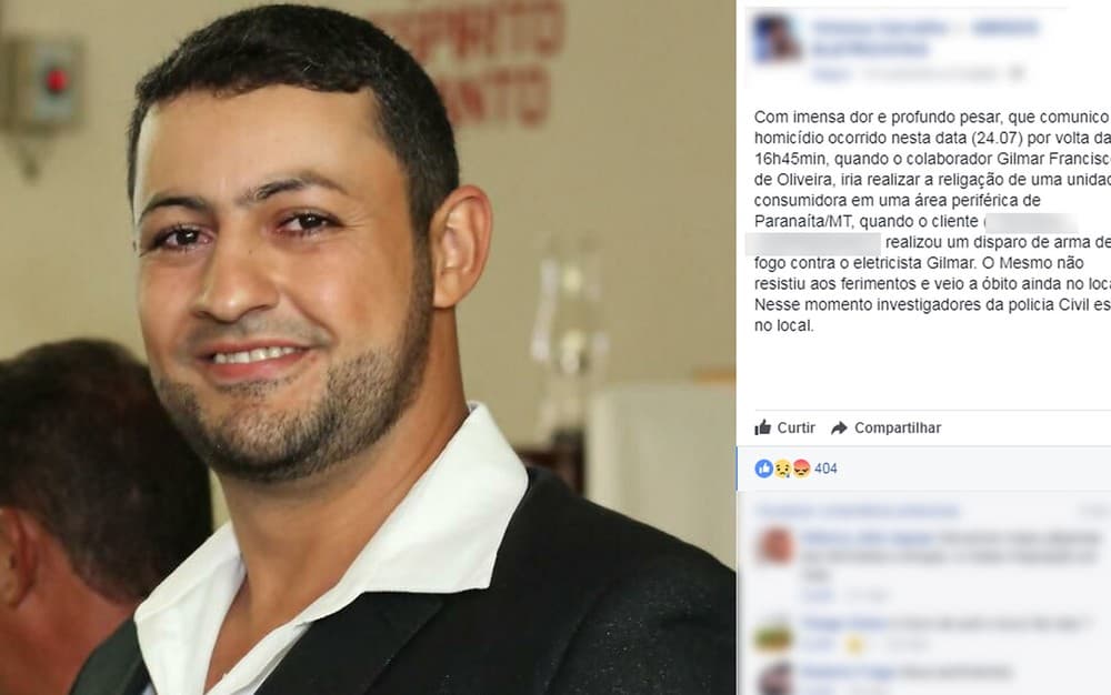 Usuário mata funcionário da Energisa, por corte de energia em sua residência