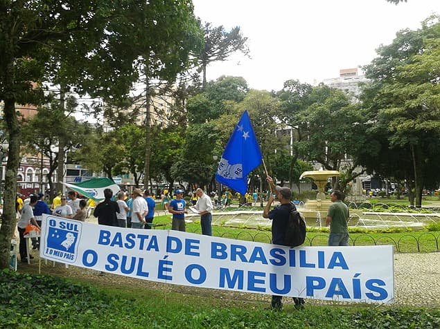 O Brasil pode ser dividido: O Brasil do Sul