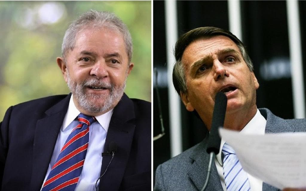 Eleições 2018: Lula 36% e Bolsonaro 18%