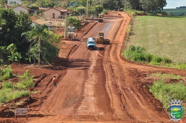 Paraíso das Águas: As obras não param. Pavimentação na rua Germano
