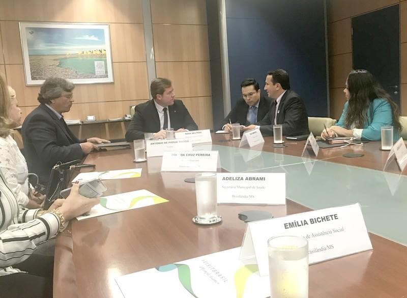 Prefeito de Paraíso das Águas foi a Brasília em busca de recursos