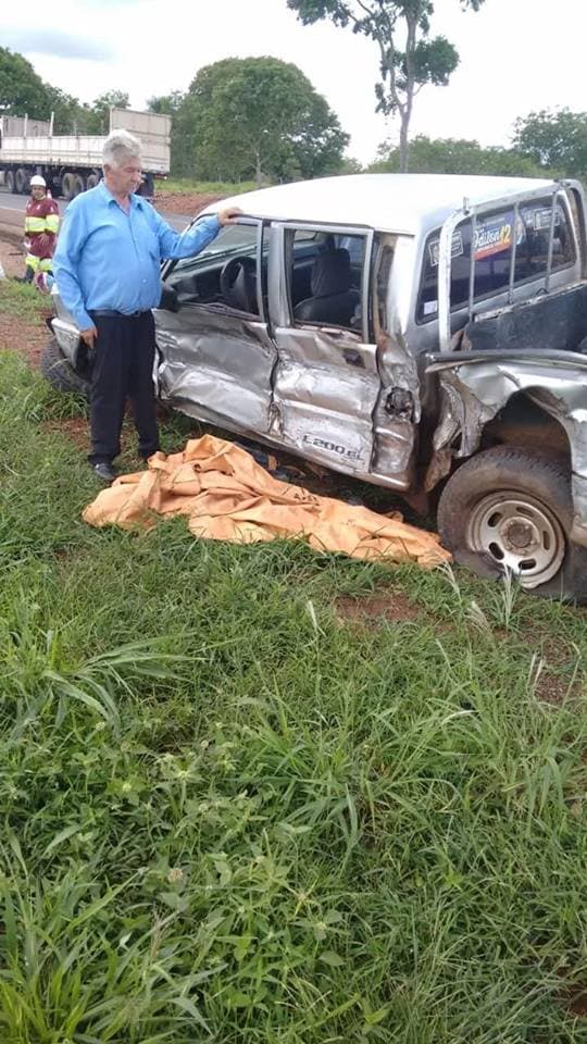 Ex-prefeito de Alcinópolis se envolve em acidente na BR-163